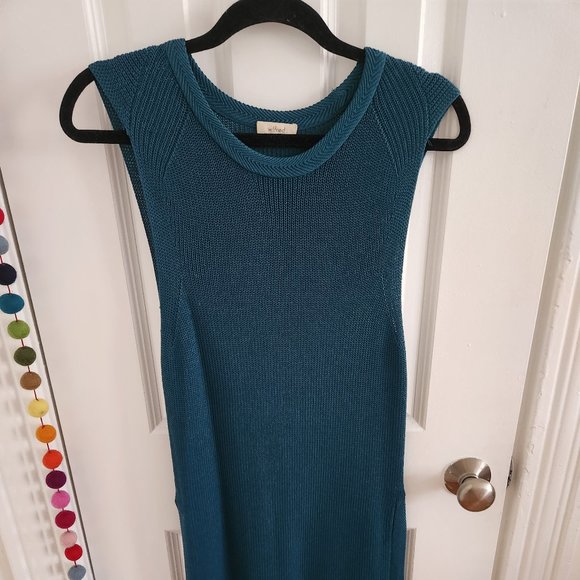 Wilfred Knitted Turquoise Dress - Picture 1 of 5